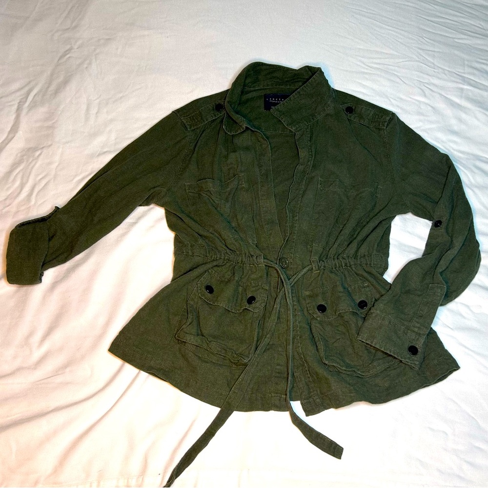 Sanctuary - Designed in Los Angeles Army Green “Denim” Top/Sweaters